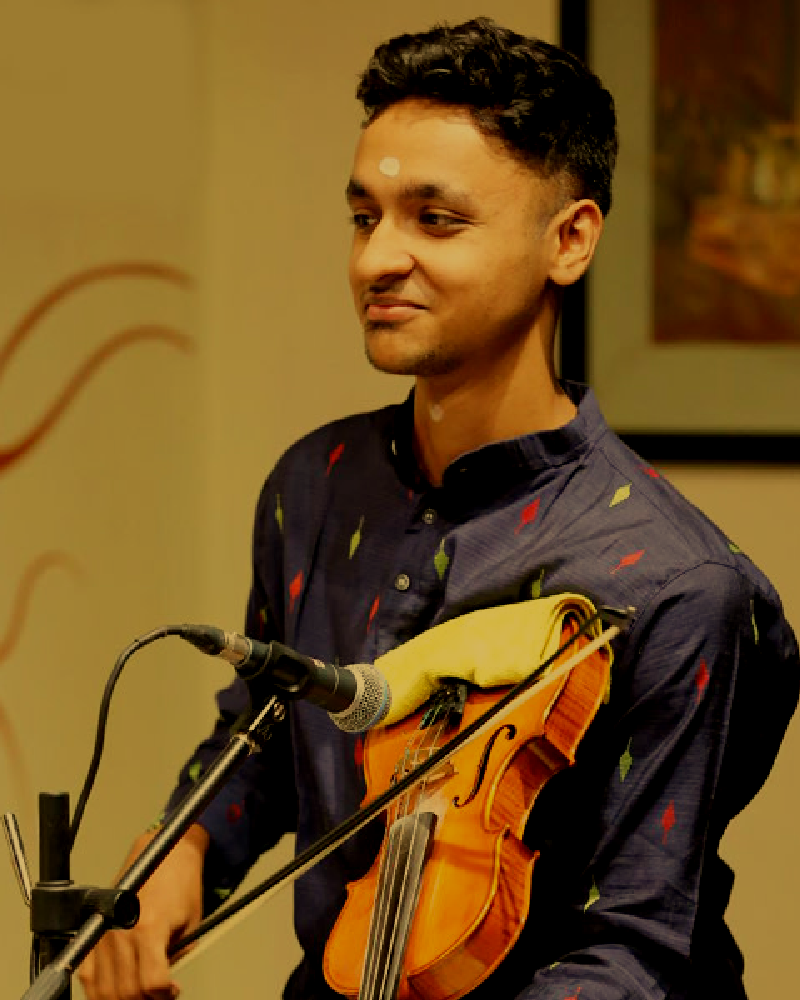Adarsh Ajaykumar, Violin artist, Carnatic classical musician