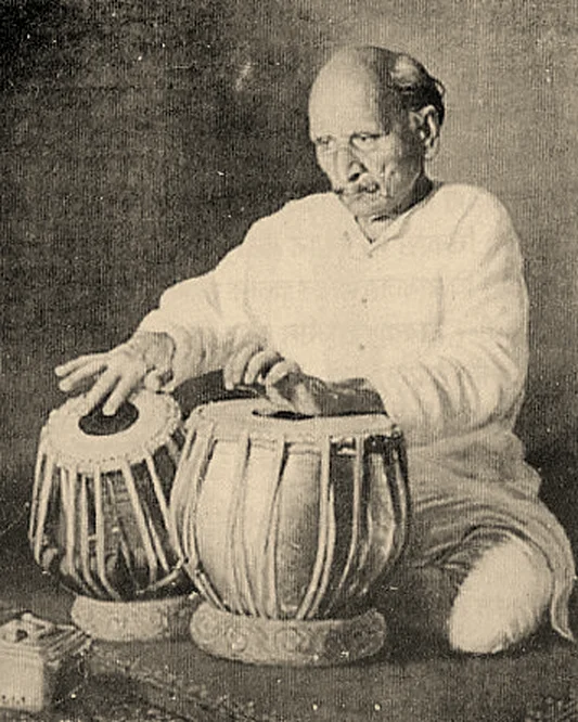 Ustad Ahmed Jan Khan, Tabla artist of the Farrukhabad gharana, Hindustani classical musician