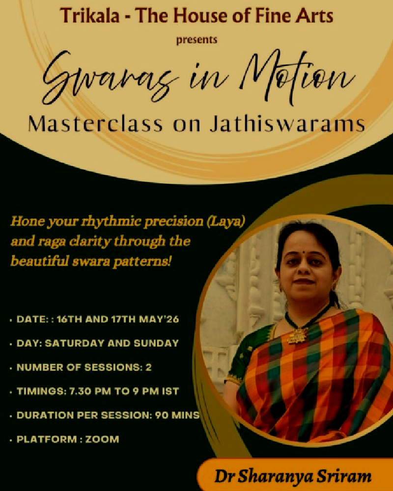 Anahita Ravindran, Vocal artist, Carnatic classical musician